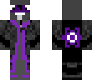 black robed purple cow