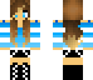 blue striped shirt
