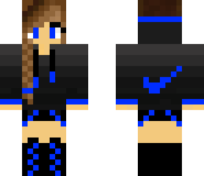 blue nike girl