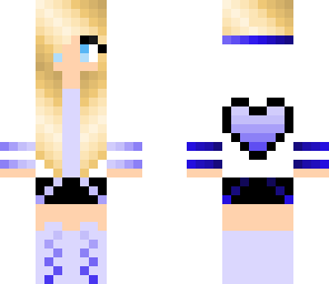 blue heart girl