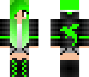edited green dragon girl