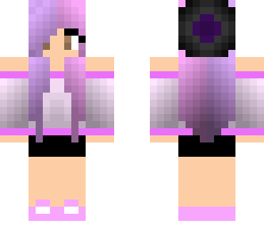 purple pink girl