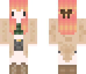 short haired fall girl