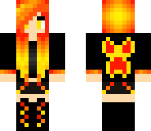 fire gamer girl