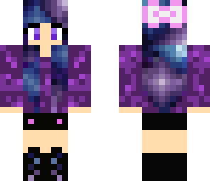 galaxy girl with the pink bow
