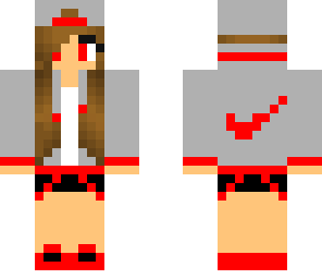 red nike girl