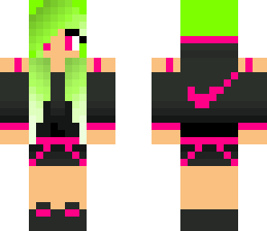 green hair girl