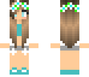 daisy flower girl skin
