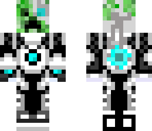 sky blue robot creeper