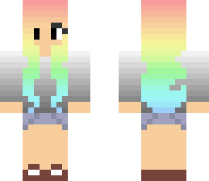 rainbow girl skin