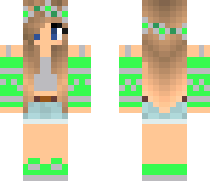 green flower girl