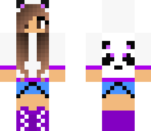 purple panda girl