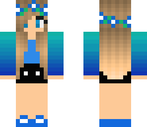 light blue hombre girl