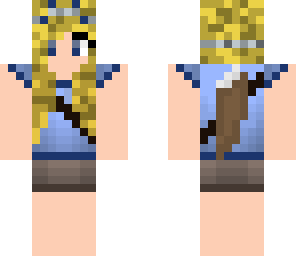 blue blonde warrior princess
