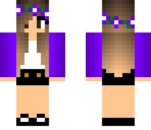 indigo ombre flowergirl