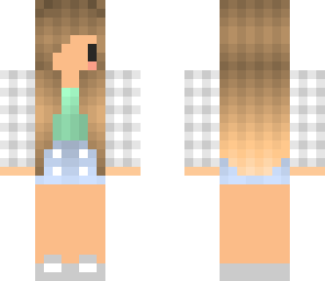 plaid cardigan chibi