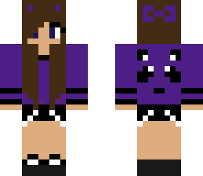 purple panda girl
