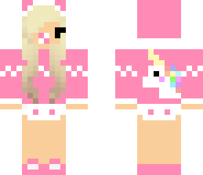 pink baby unicorn chibi