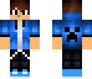 blue creeper hoodie