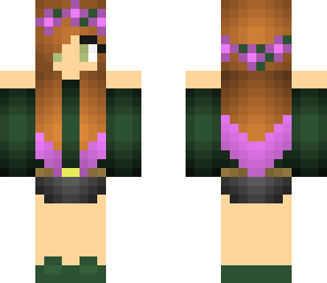 green flower girl