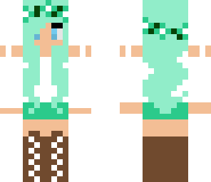 tumblr mint flower crown girl