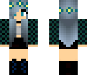 blue emo girl