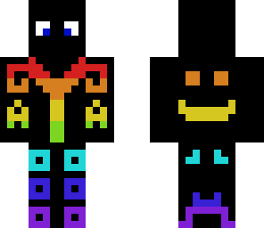 rainbow textile man