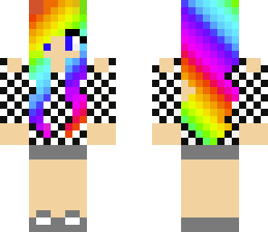 rainbow black and white