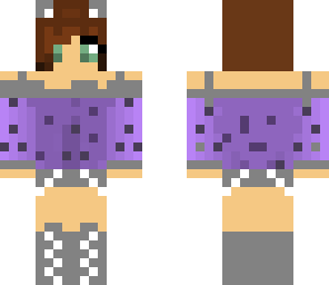 purple leopard girl