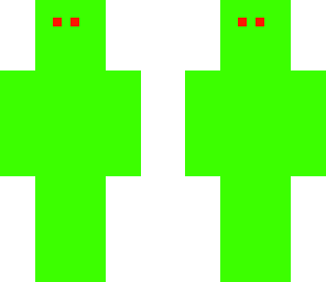 green man with red eyes