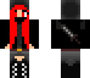 edited red ninja girl