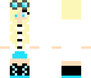 blue science girl