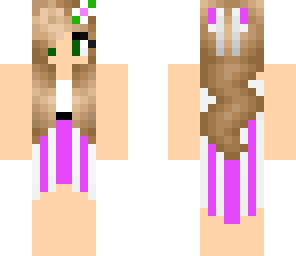 purple dress girl