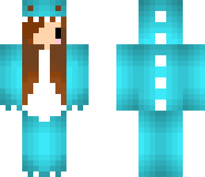 blue dino girl
