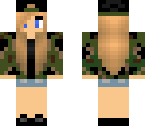 camouflage girl