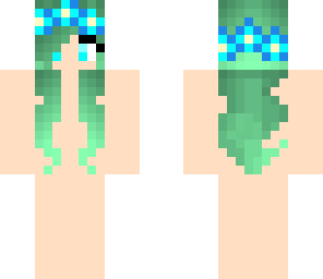 green hair template