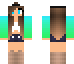 blue green fade girl