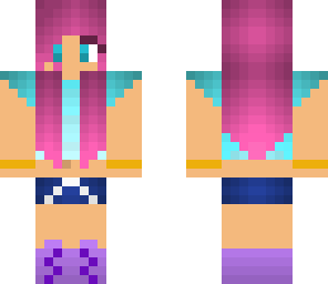 pink haired girl