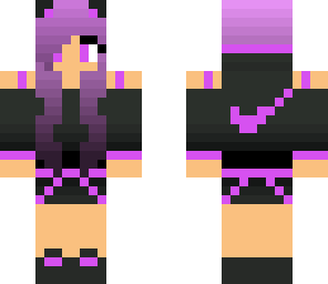 purple nike girl
