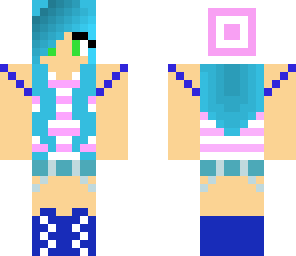 blue tumblr girl