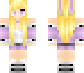 cute purple bunny girl
