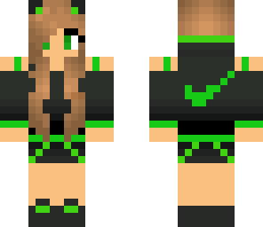 cute green girl