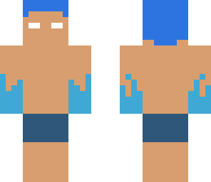 benignostar in swimming shorts