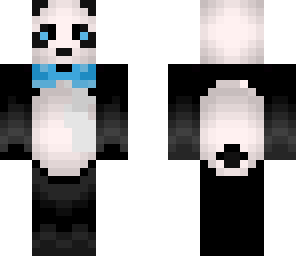panda with blue tie