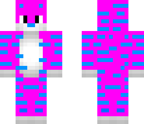 blue and pink tiger