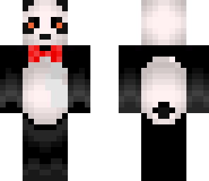 panda with red tie