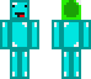 diamond block man