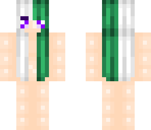 green and white hair base