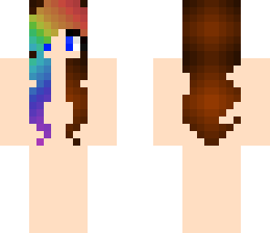 half rainbow hair base