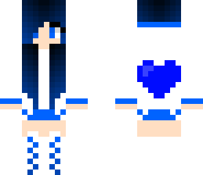 blue hoodie girl